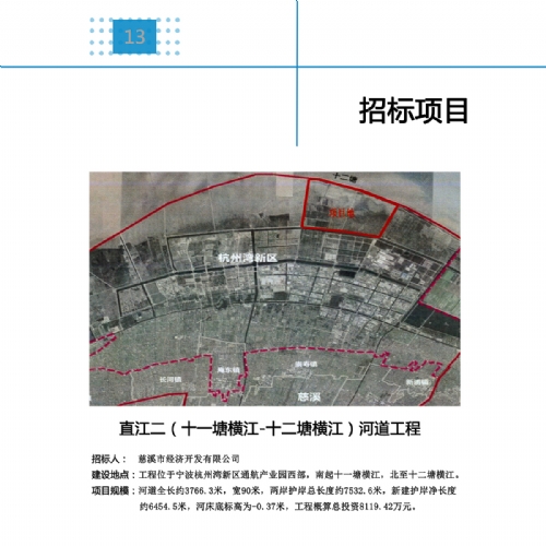 13招標(biāo)項(xiàng)目